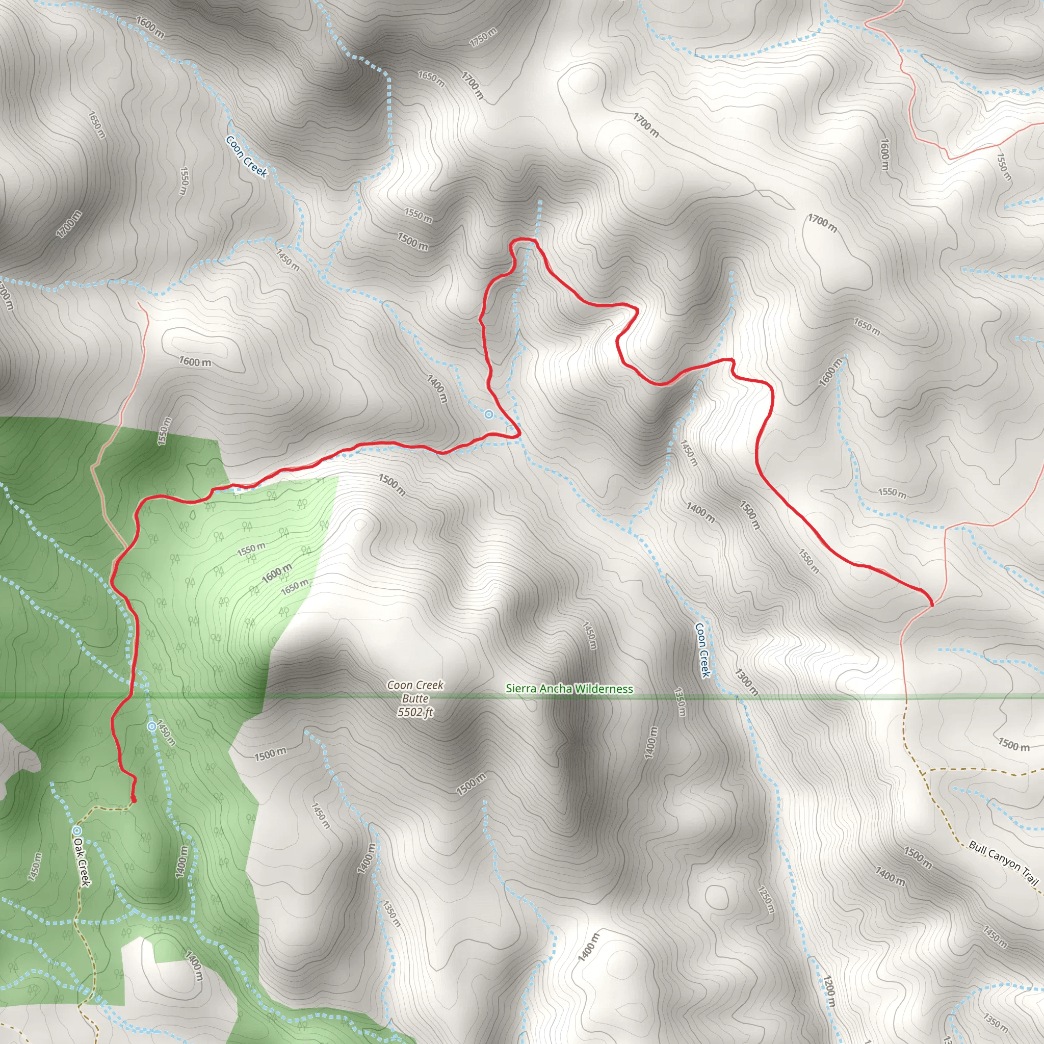 Coon Trail mobile static map