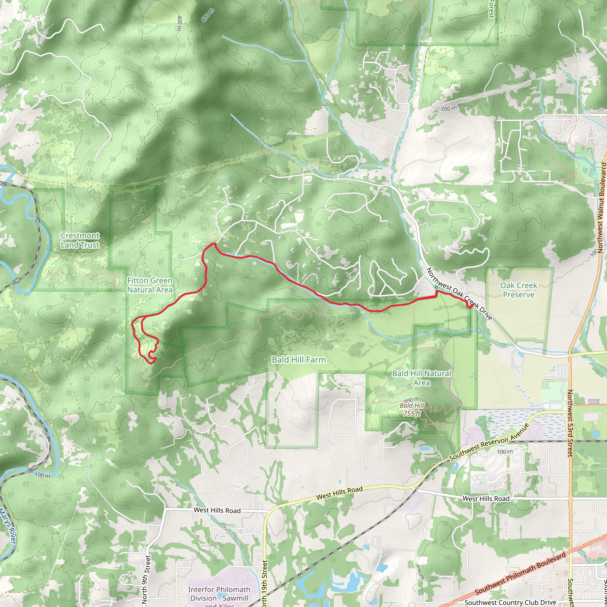 Allen Throop Loop via Mulkey Ridge Trail mobile static map