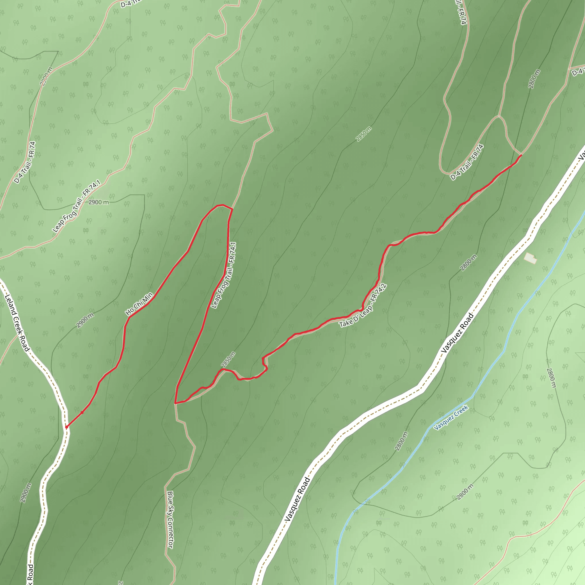 Take D' Leap Trail via Ho Chi Min mobile static map