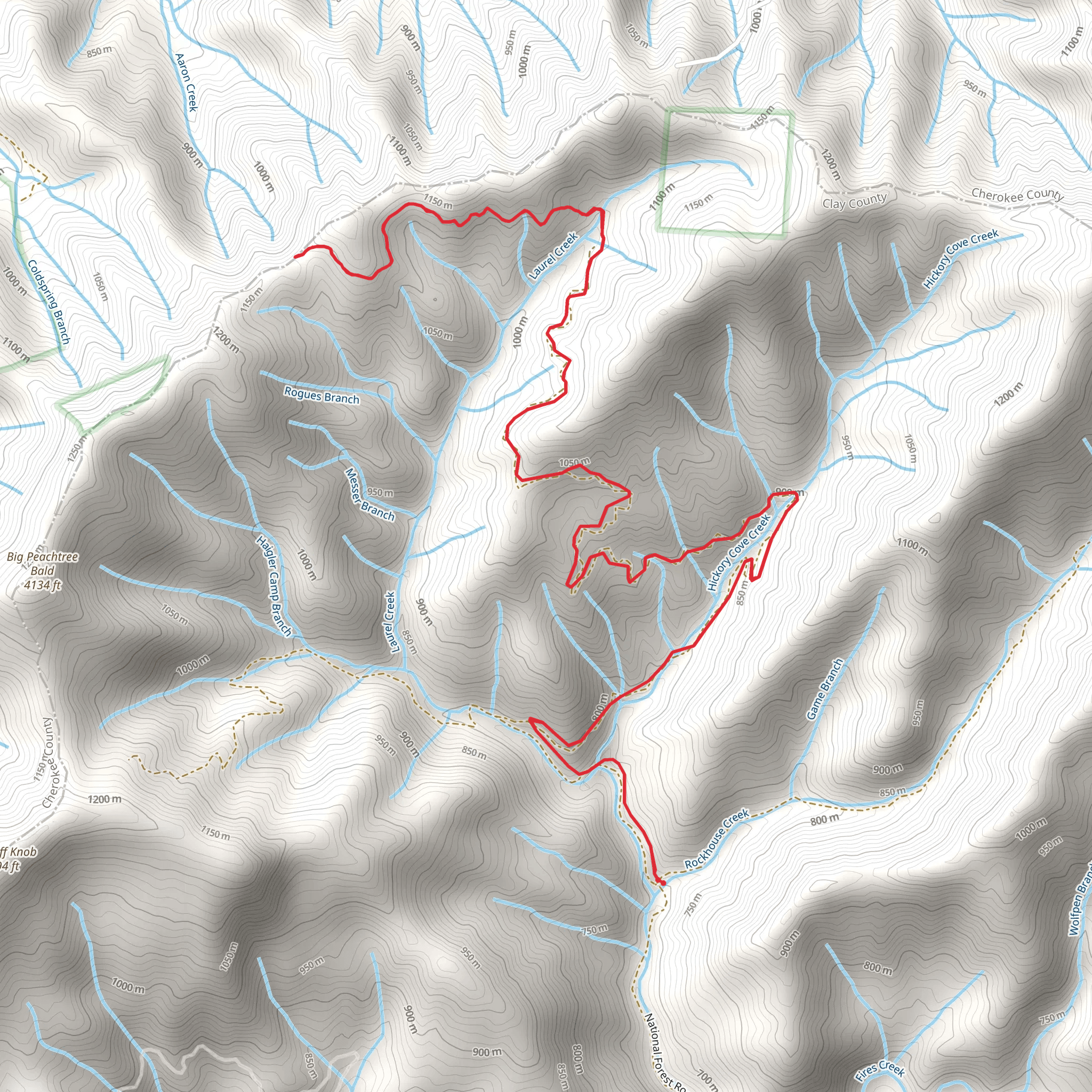 Phillips Ridge Trail mobile static map