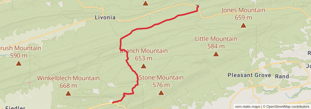 American Perimeter Trail - Northern Appalachian Primary stage 63 Map