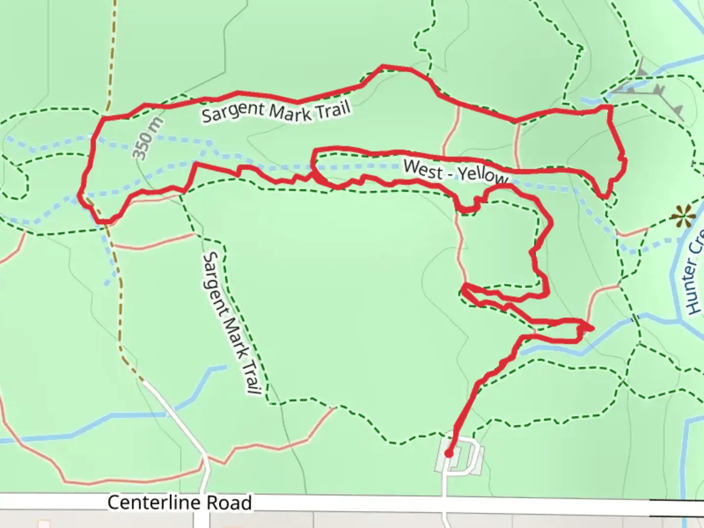 An image depicting the trail Spring Falls - Pink Loop Trail and its surrounding area.
