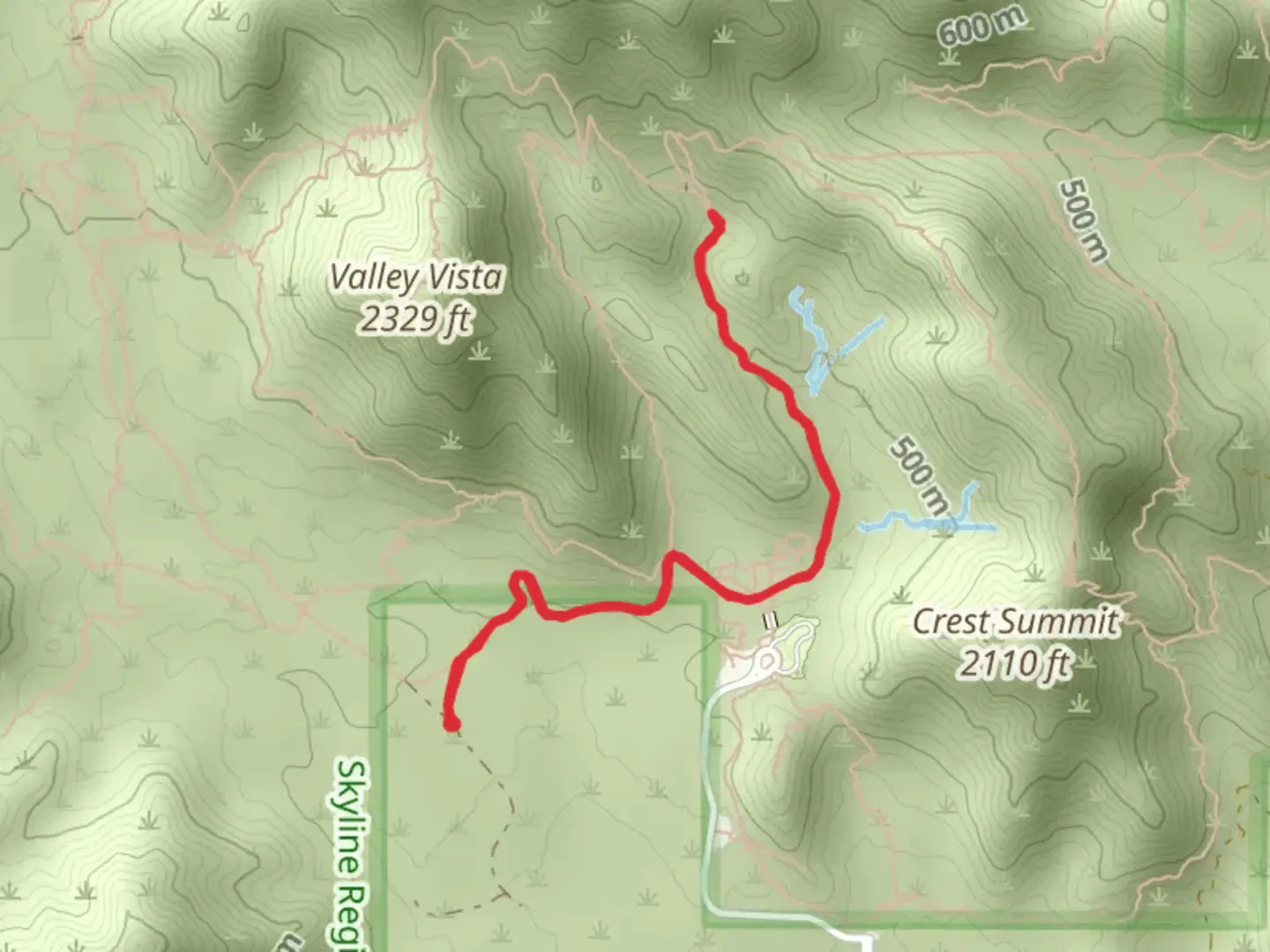 An image depicting the trail Mountain Wash Trail and its surrounding area.