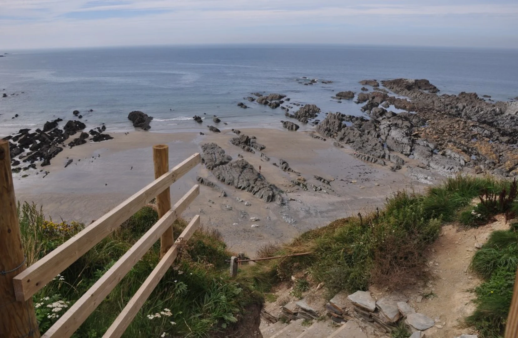 An image depicting the trail Rockham Beach, Windy Lag and Morte Point via SWCP and its surrounding area.