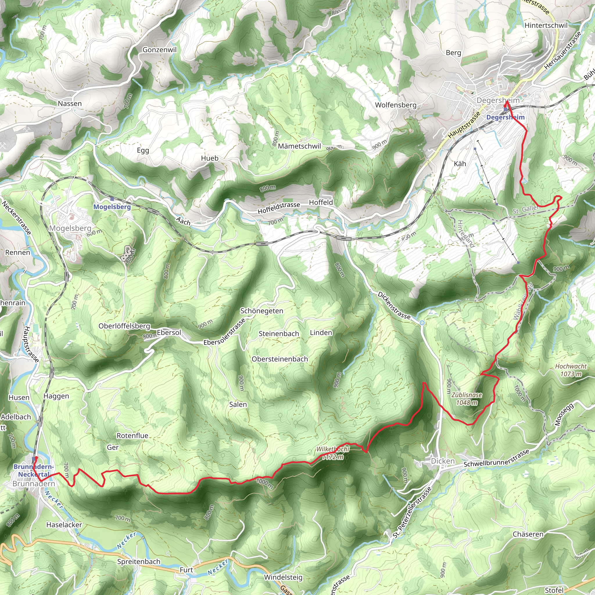 Wilket Ridge Trail mobile static map
