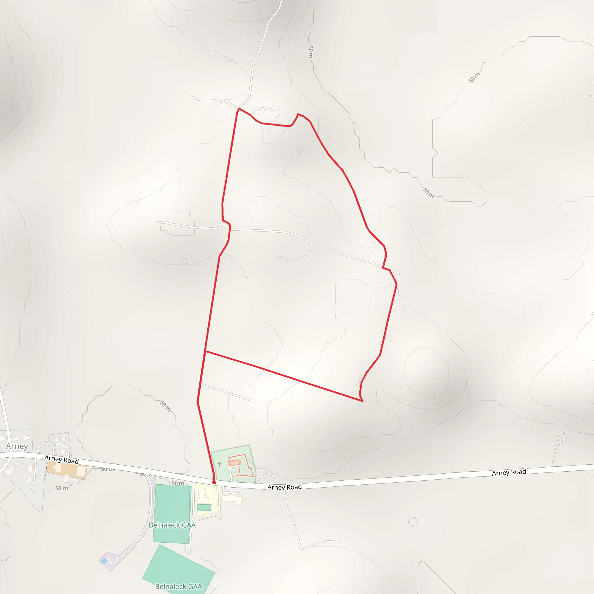 Nixon Hall Trail mobile static map