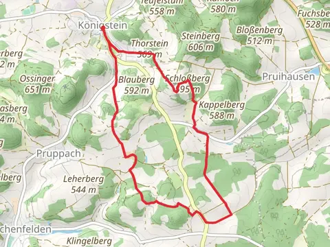 Eschenfelden Rundweg and Koenigstein Fichtenhof