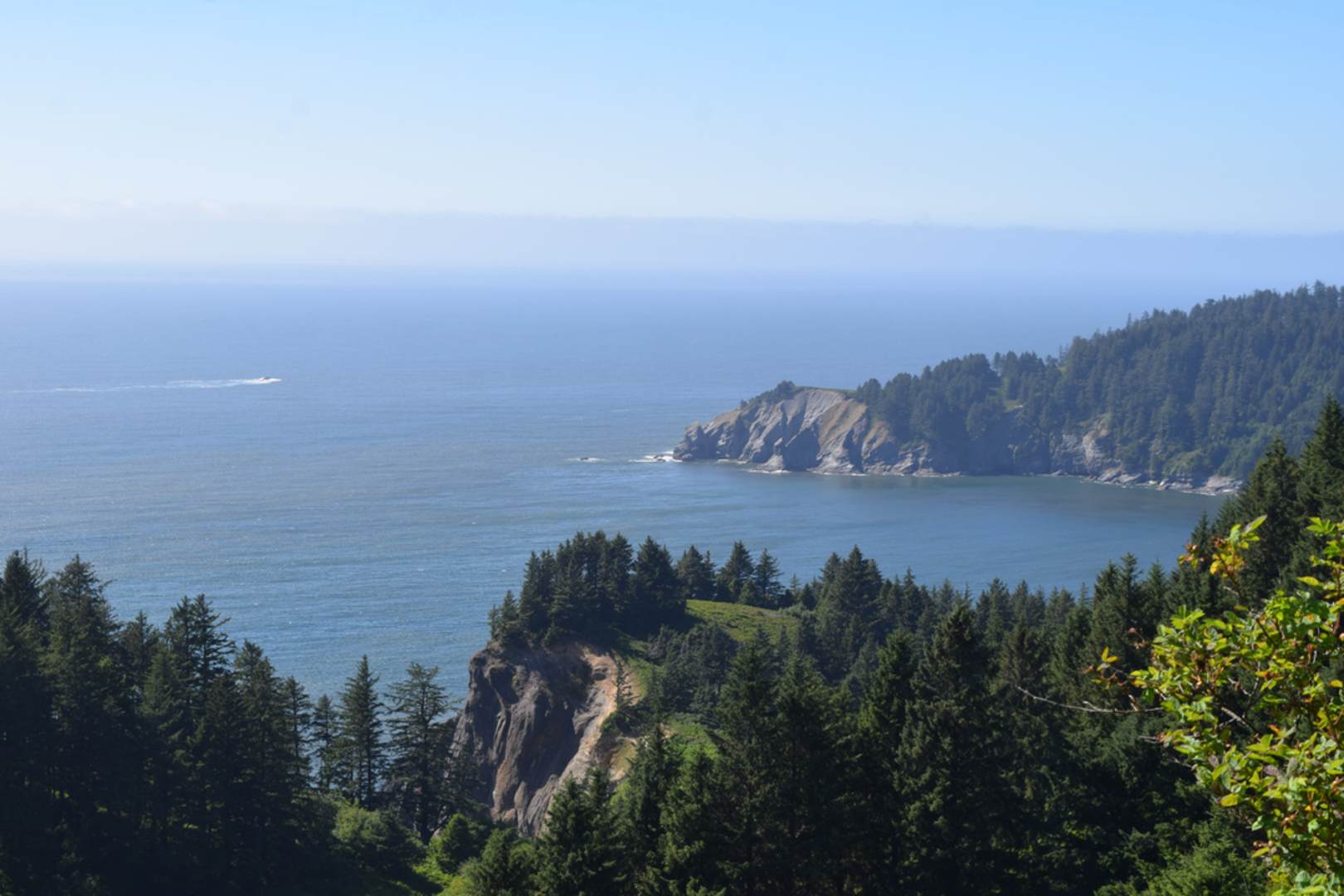 An image depicting the trail South Neah-Kah-Nie Mountain Trail via Neahkahnie Mountain Road and its surrounding area.