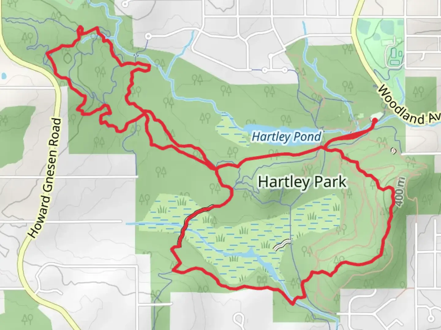 An image depicting the trail Old Tunnel, Guard Rail and Superior Hiking Loop Trail and its surrounding area.