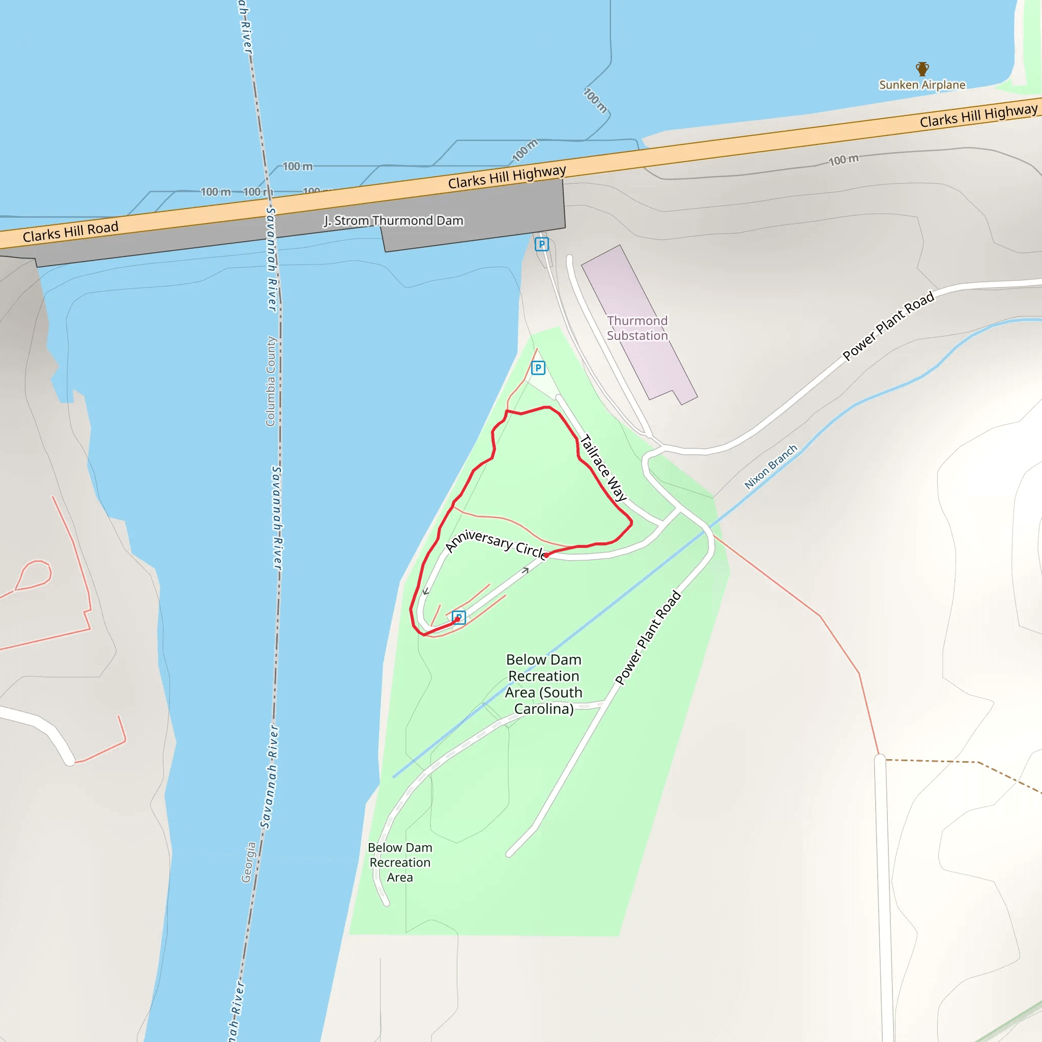 Anniversary Circle Loop mobile static map