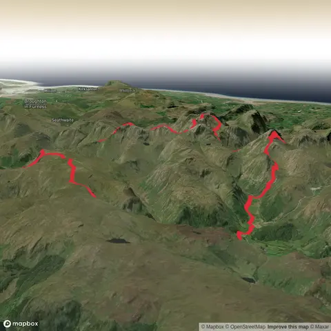 Stickle Tarn, Galleny Force and Bow Fell Loop
