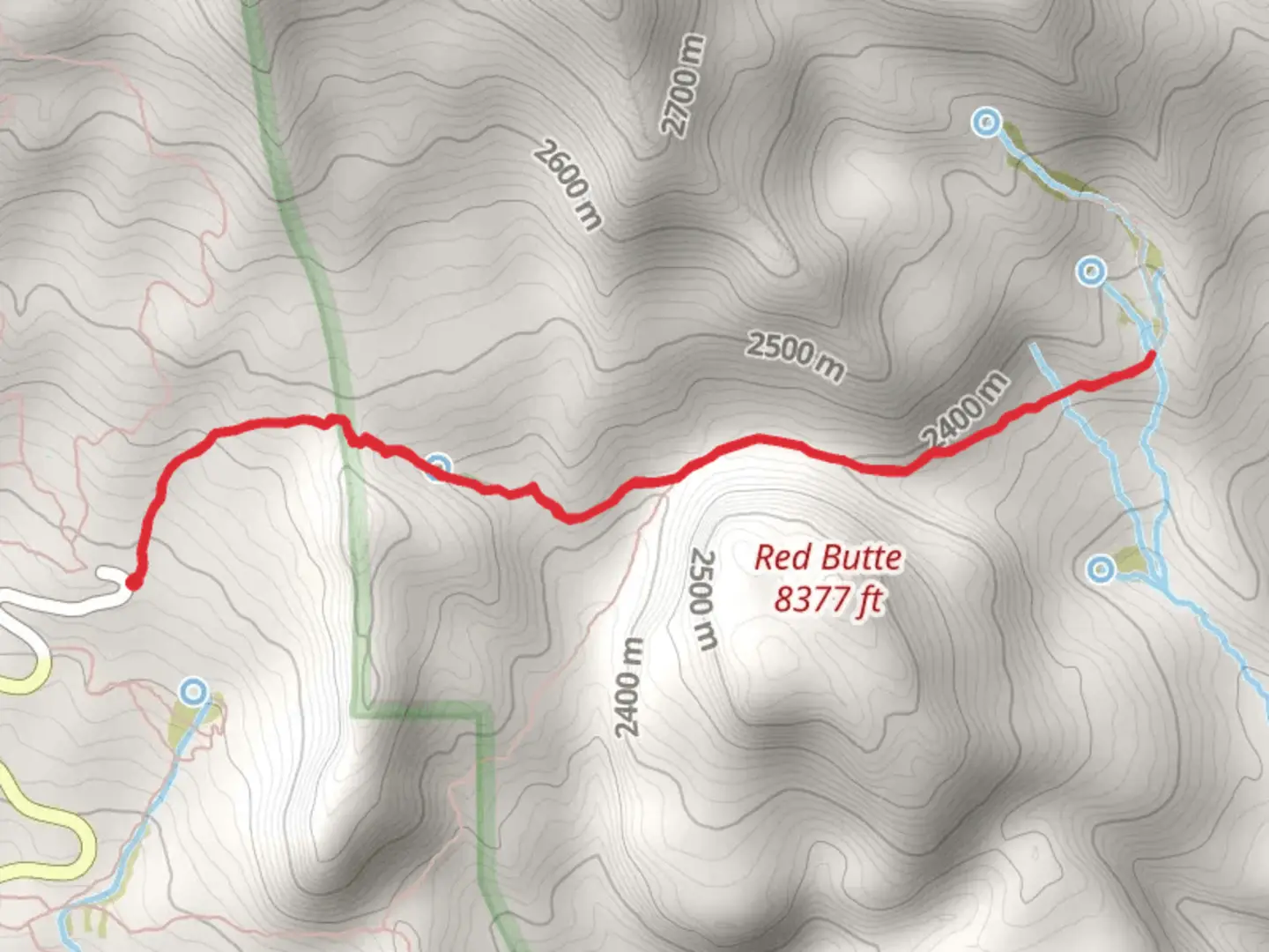 An image depicting the trail Hummingbird Meadow and South Gate Meadows Trail and its surrounding area.