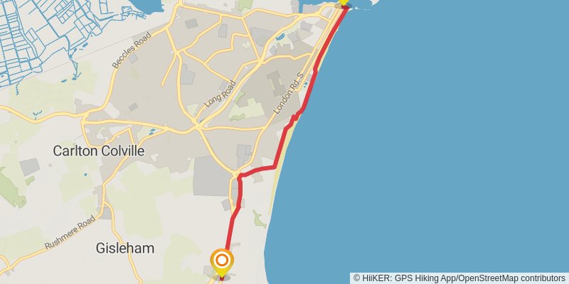 Suffolk Coast Path stage 5 Map