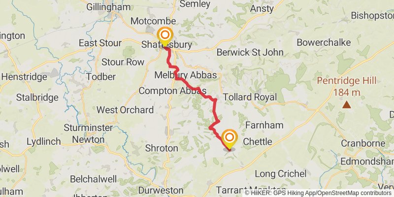 Dorset Loop from North Haven Point stage 5 Map