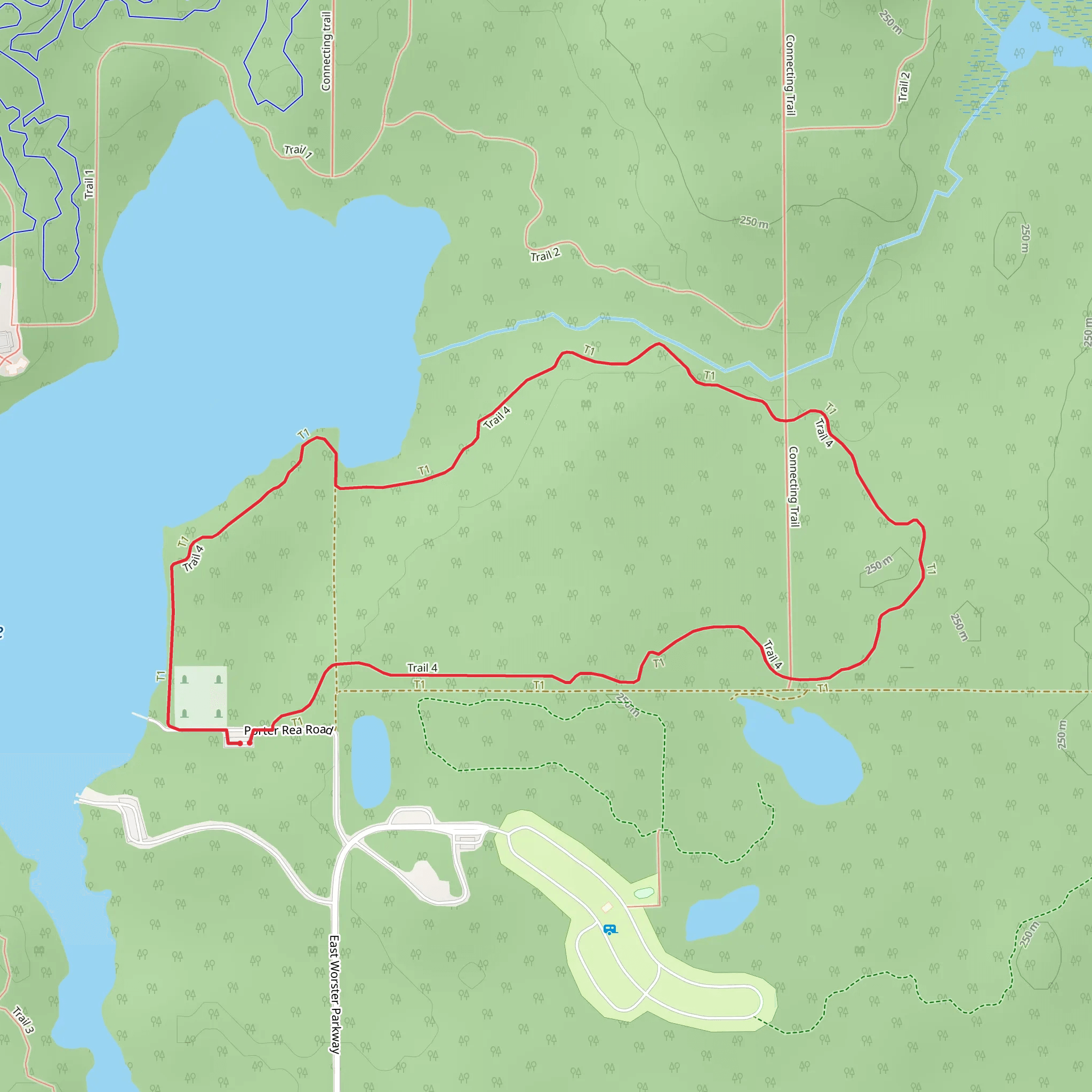 Trail 4 Loop mobile static map