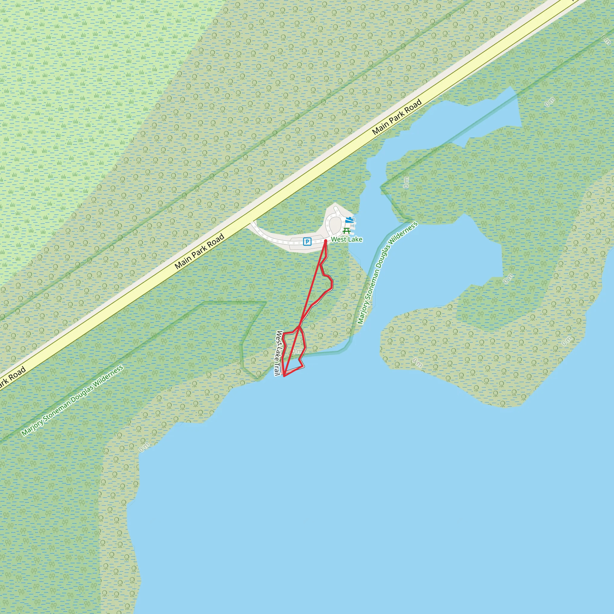 West Lake Loop Trail mobile static map