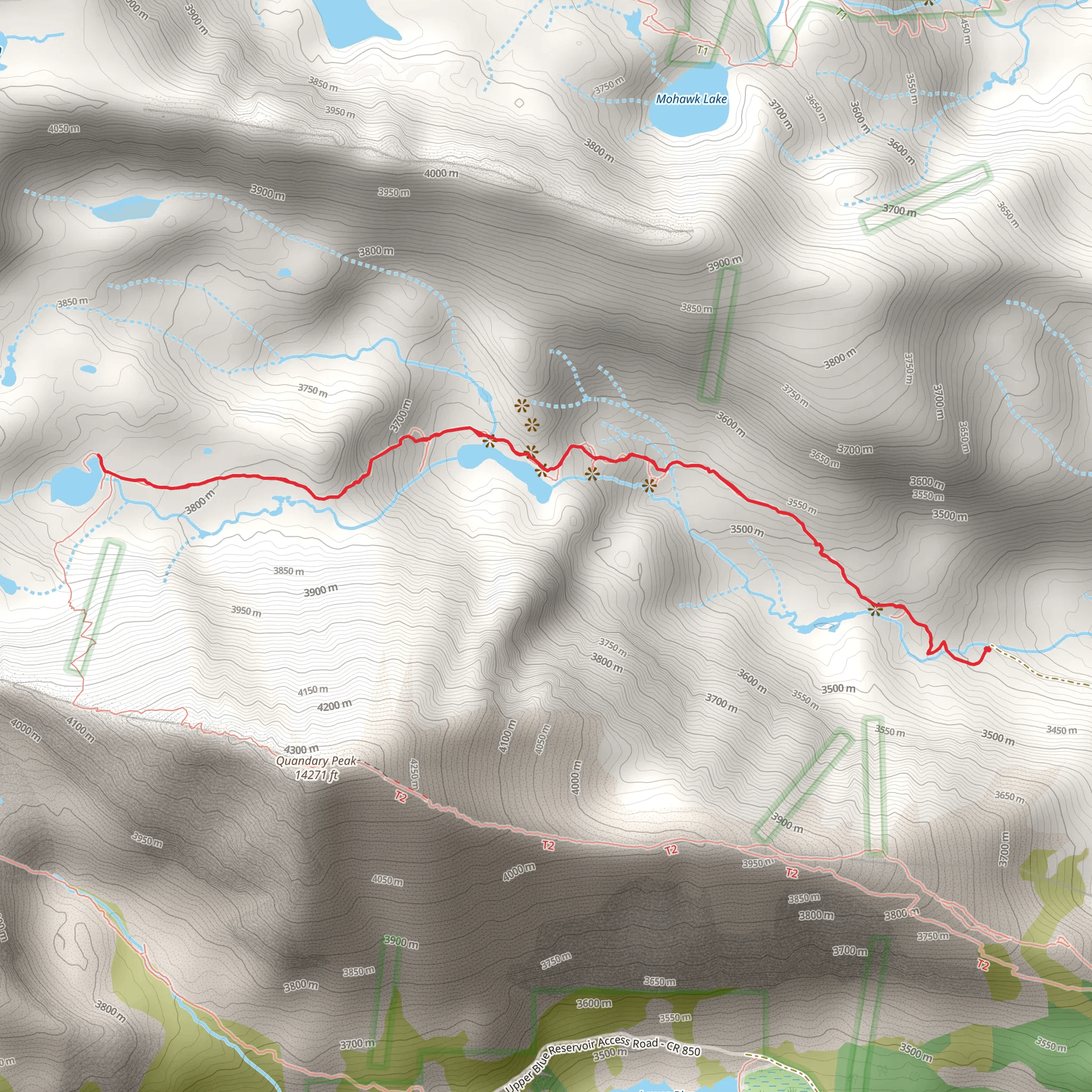 Mccullough Gulch Trail mobile static map
