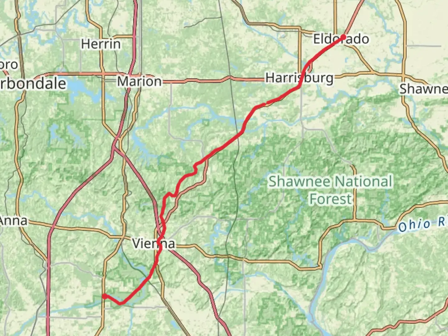An image depicting the trail Tunnel Hill State Trail and its surrounding area.