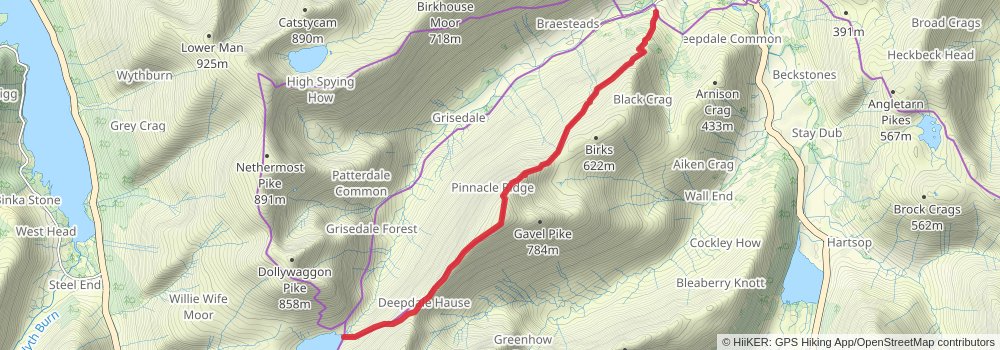 Coast to Coast Walk alt 4 Map