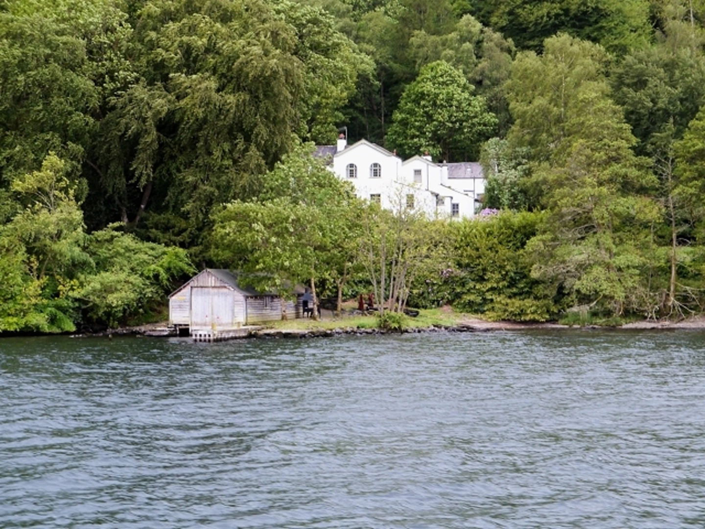 An image depicting the trail Ferry House to Red Nab Walk via Windermere West Shore and its surrounding area.