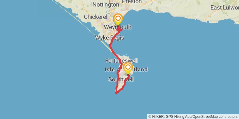 Hardy Way stage 16 Map