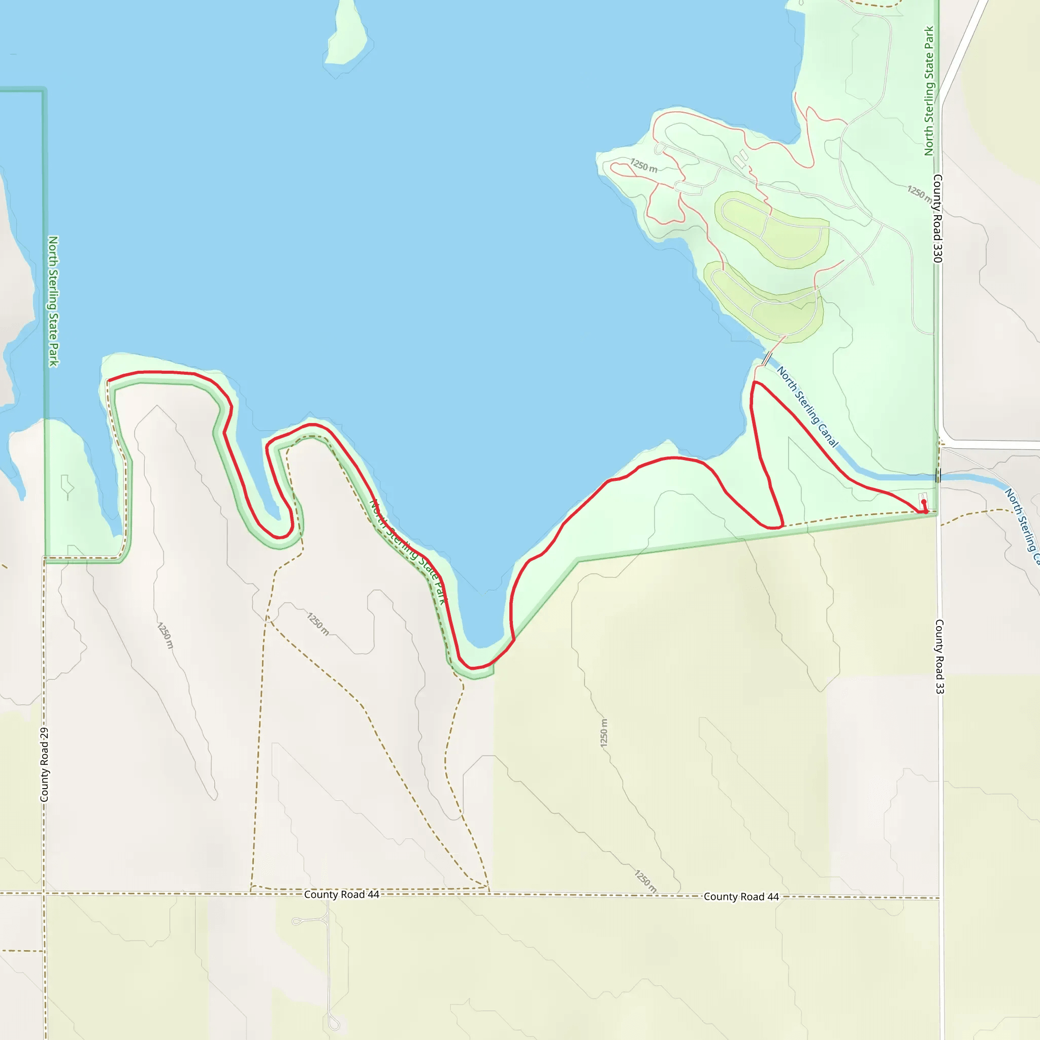 South Shoreline Trail mobile static map