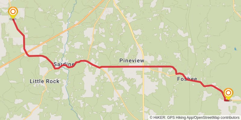 Great Eastern Trail (Incomplete) stage 4 Map