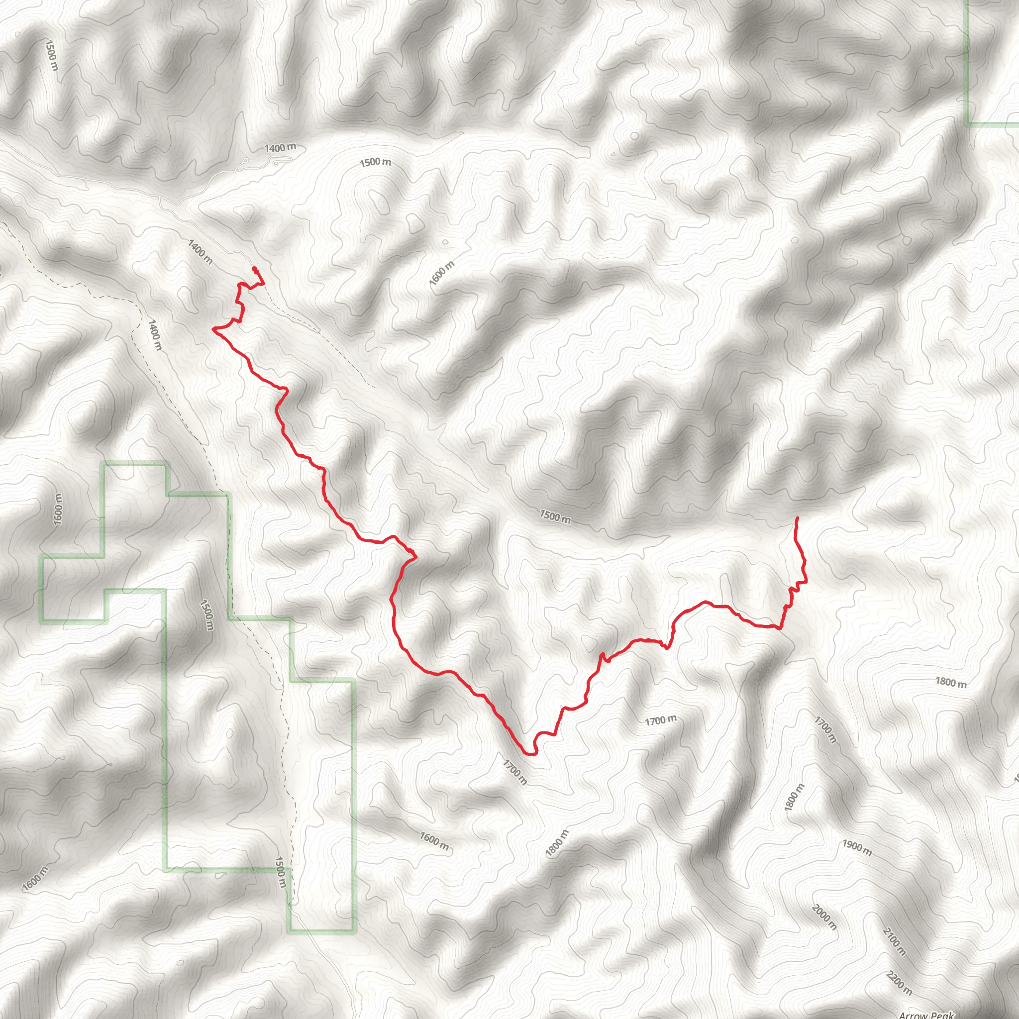 Center Ridge Trail mobile static map