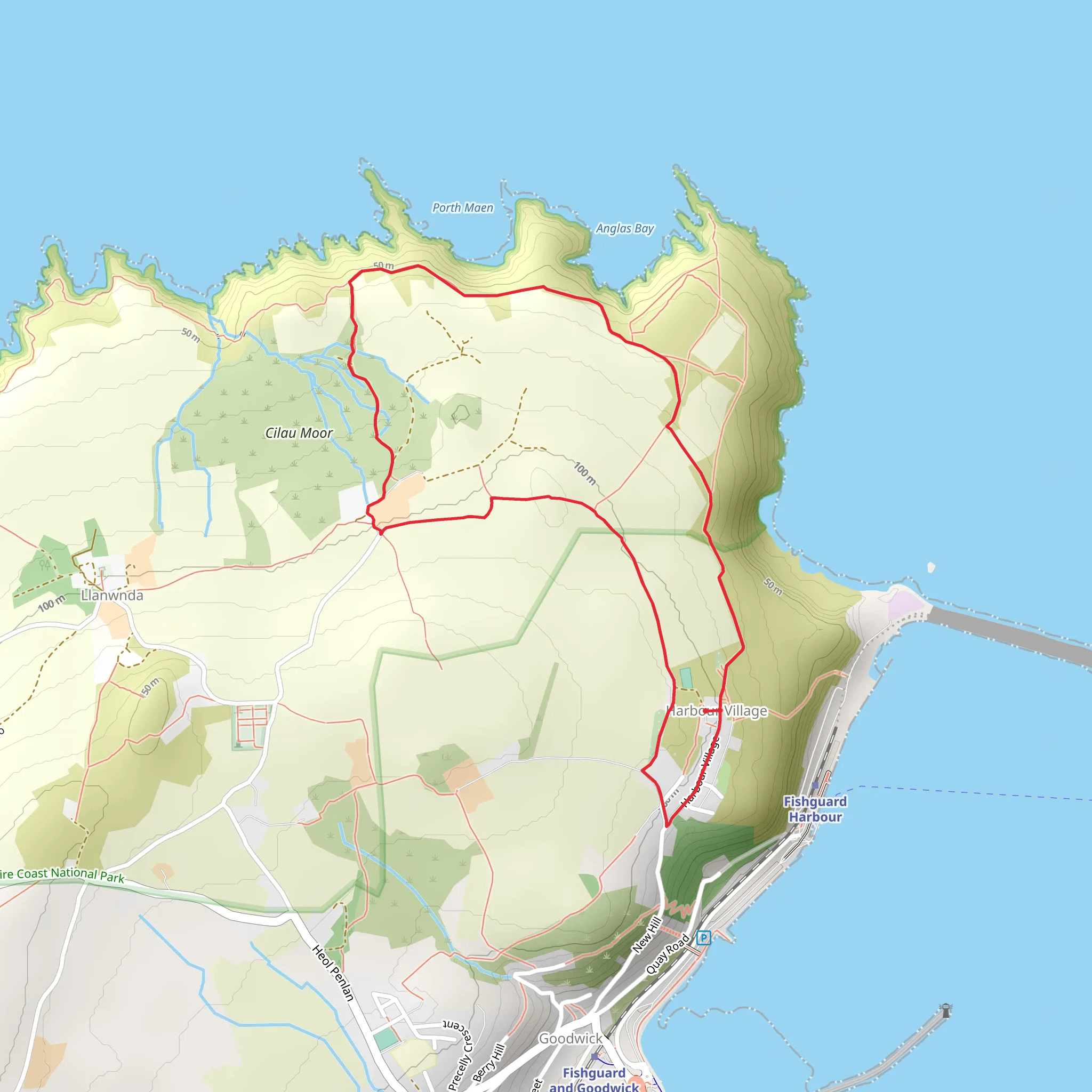 Ciliau - Goodwick Walk mobile static map