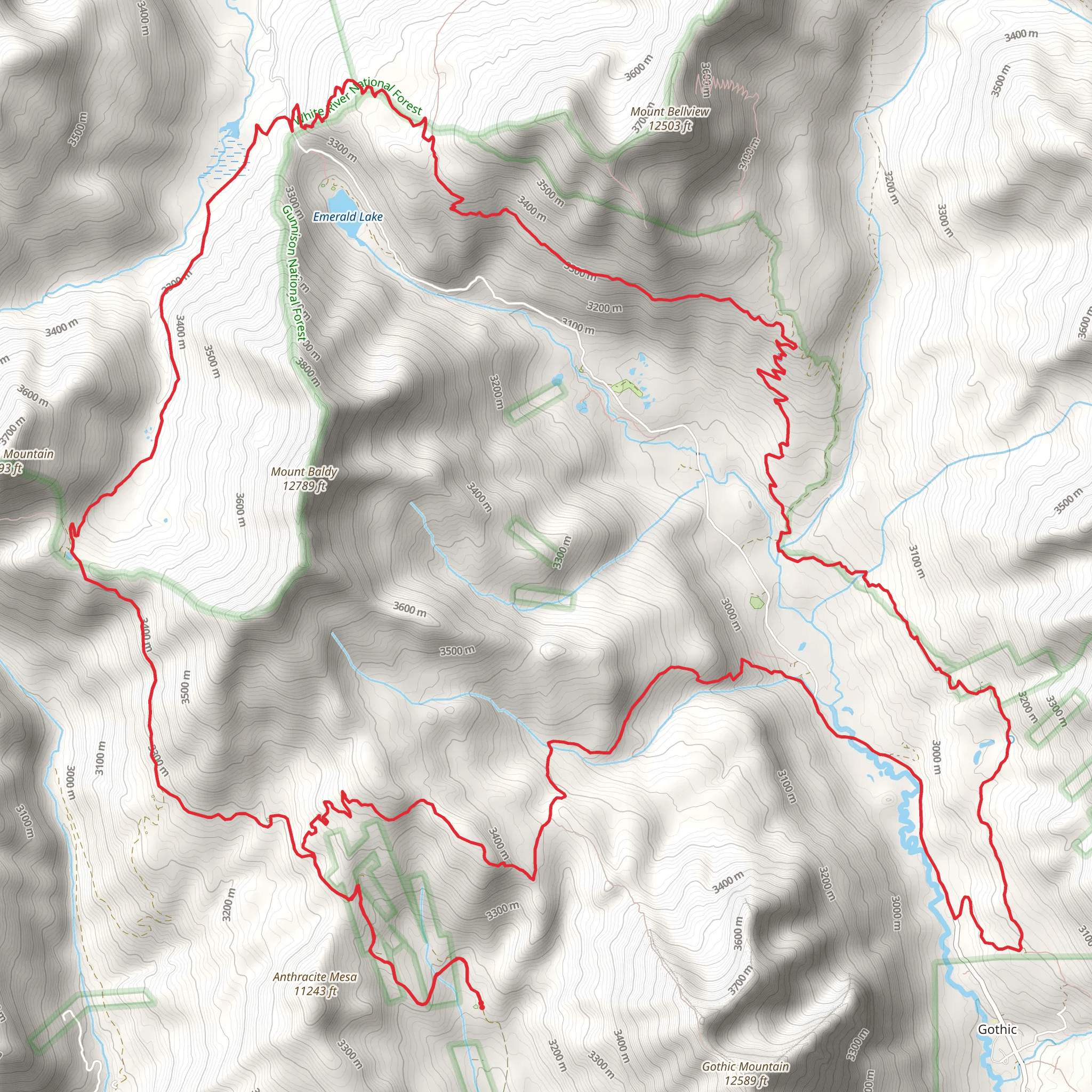 American Discovery, Trail Riders and Washington Gulch Loop Trail mobile static map
