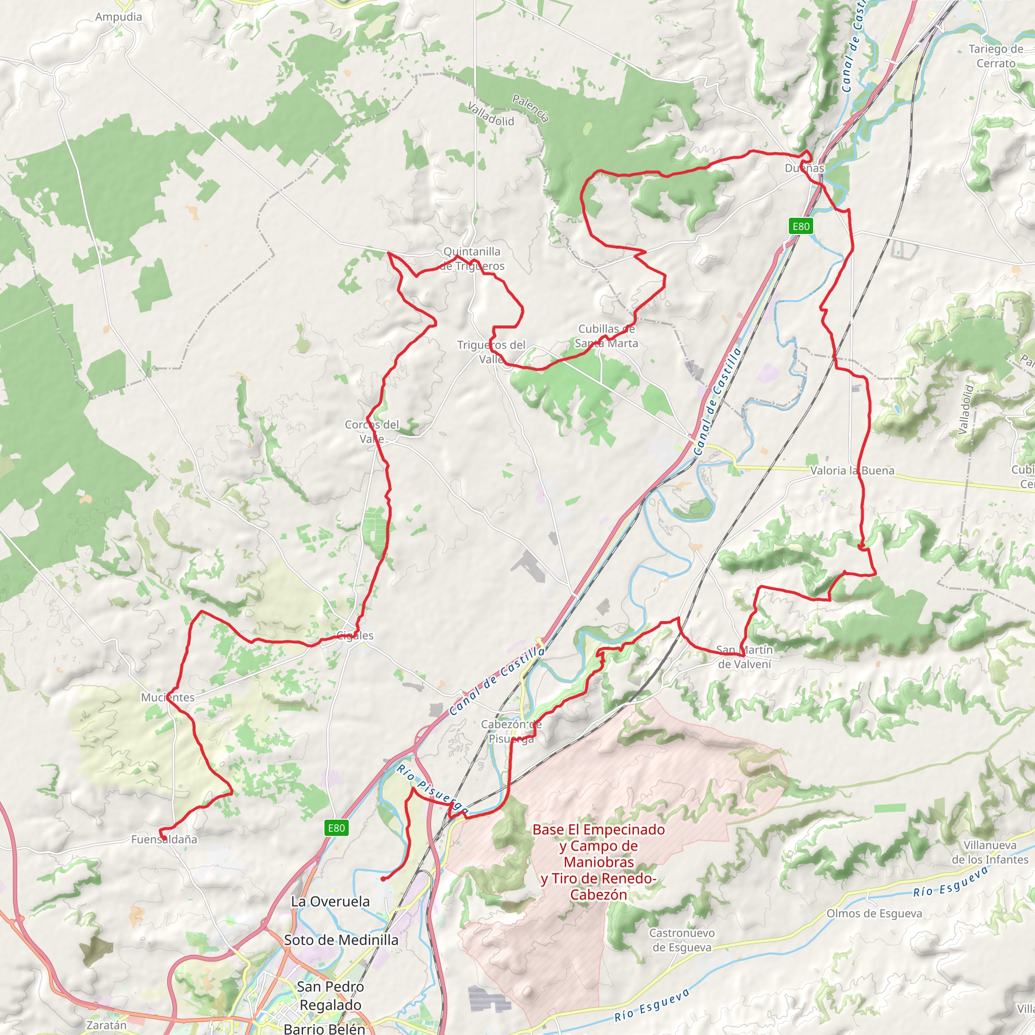 GR 296 Senderos del Clarete mobile static map
