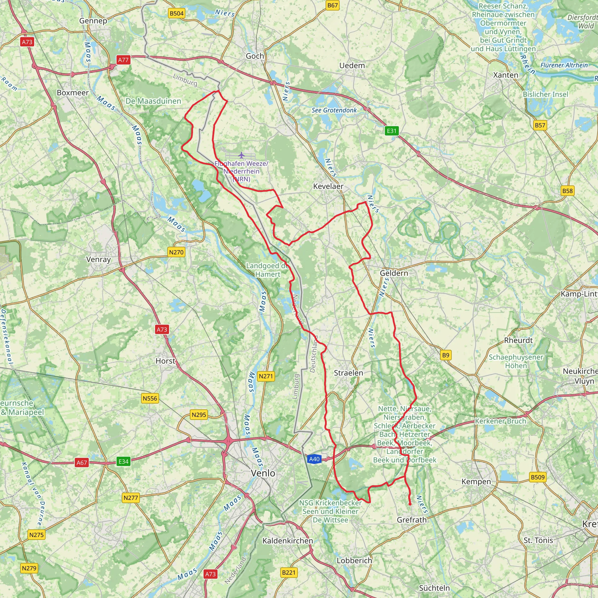 Dorperheide, Heerenven, Eckeltse Bergen and Diekmes via Dorperheideweg mobile static map