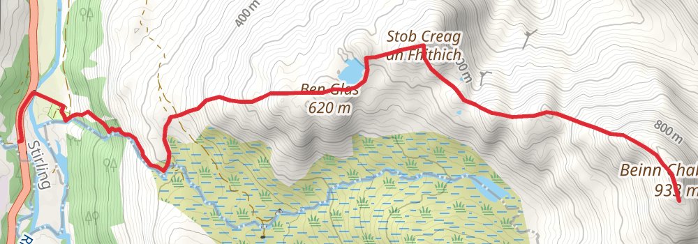 Beinn Chabhair Loop from Inverarnan stage 2 Map