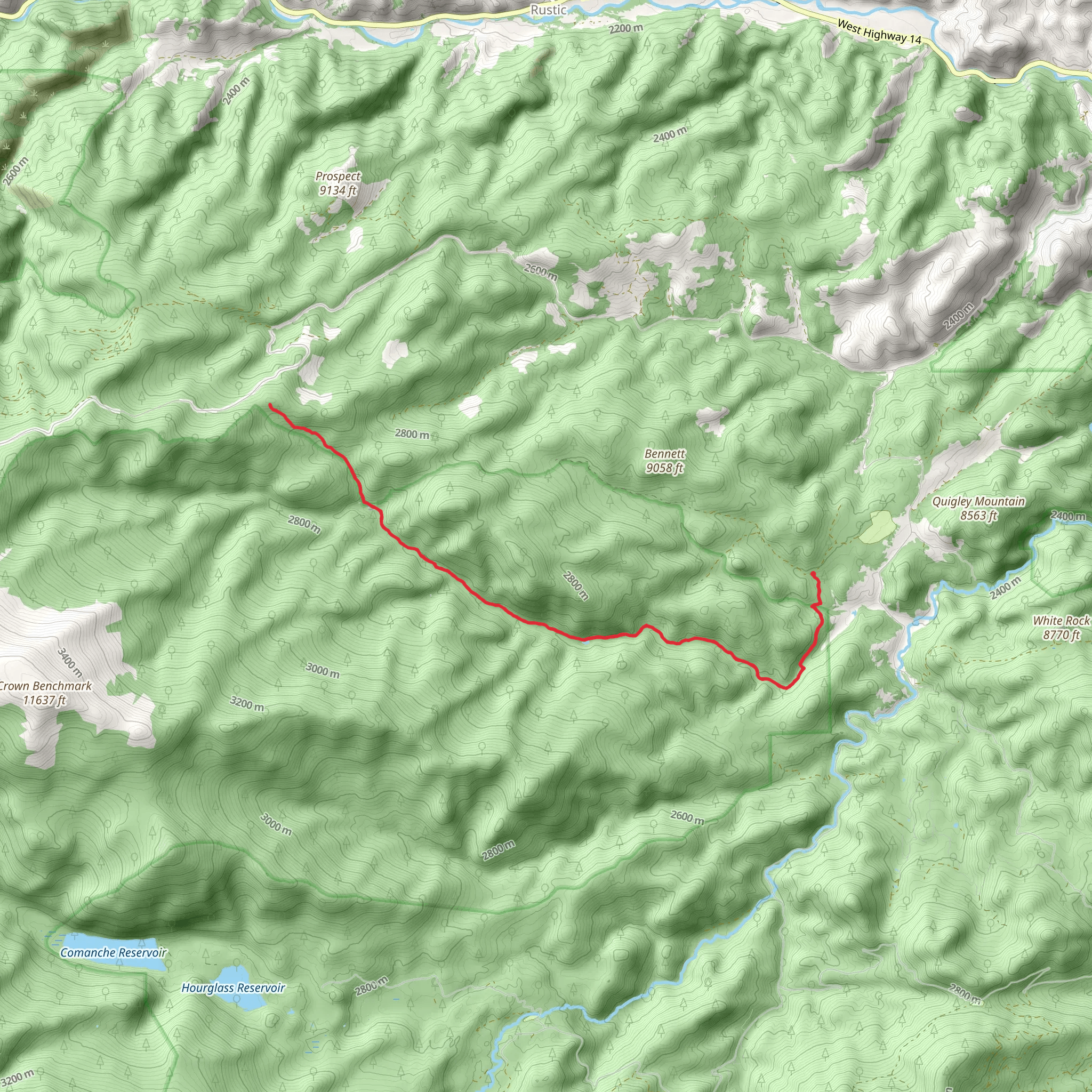 Little Beaver Trail mobile static map