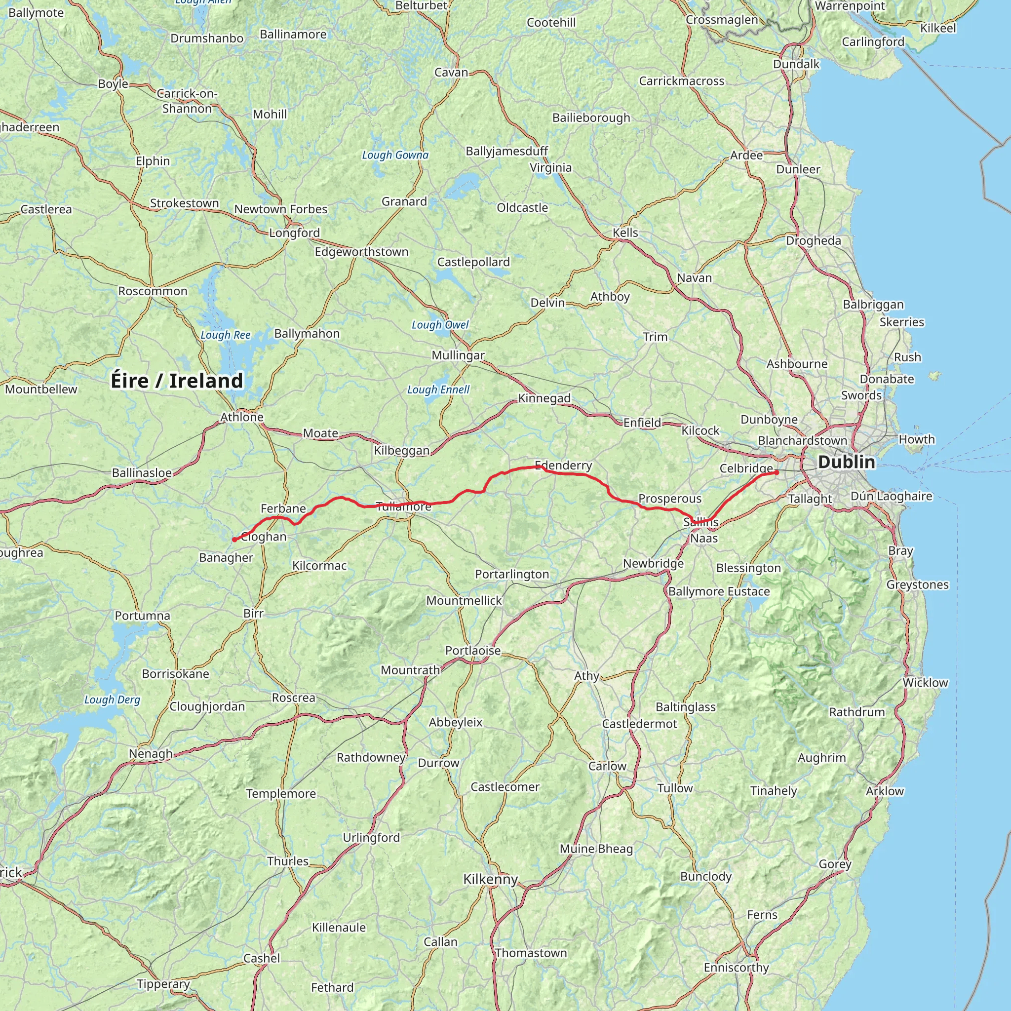 Grand Canal Way mobile static map