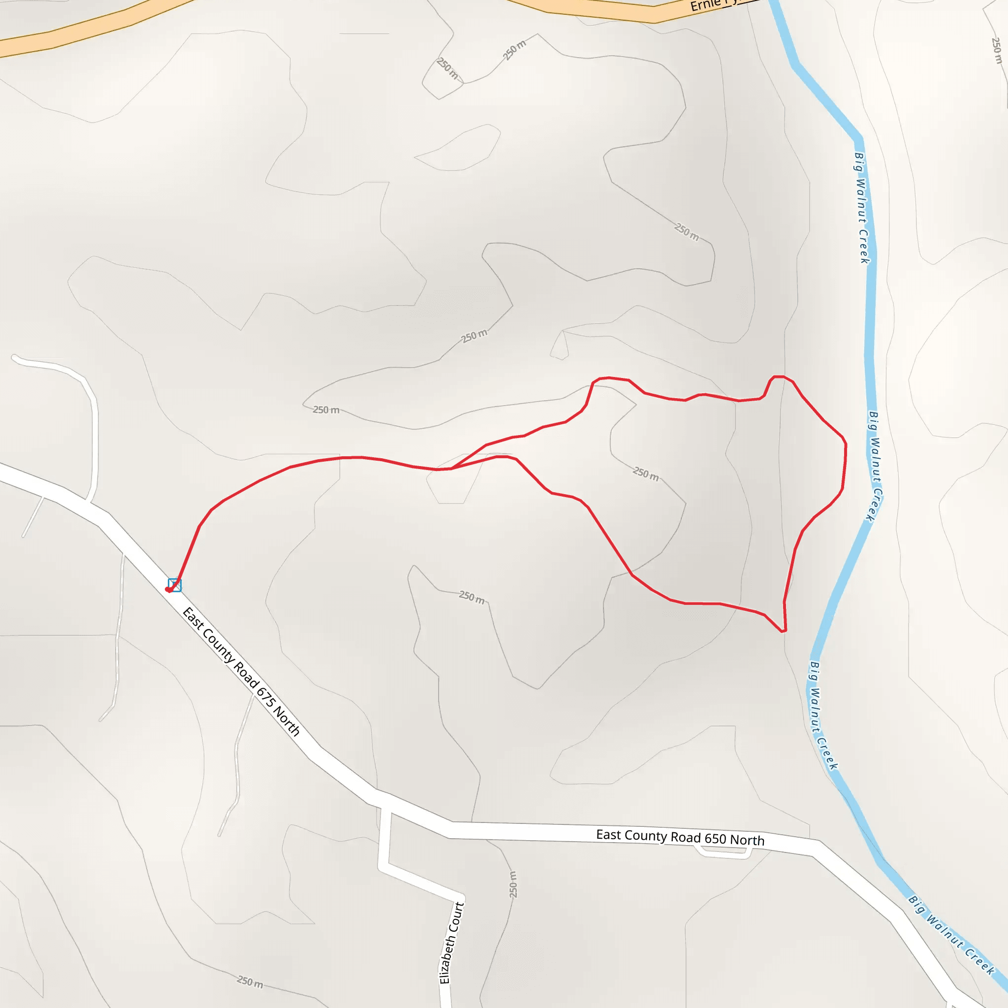 Big Walnut Creek Loop mobile static map