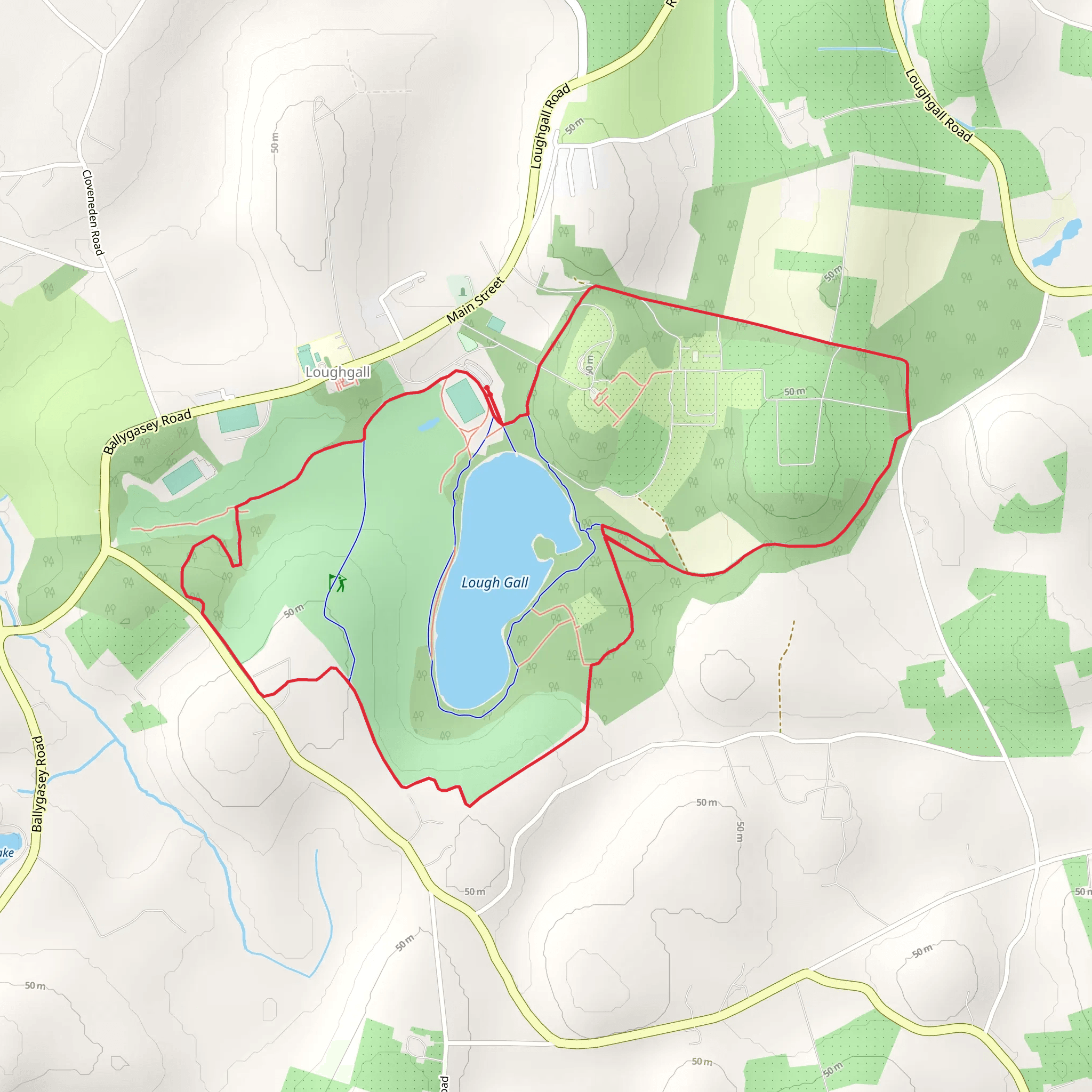 Loughgall Country Park - Bridlepath mobile static map