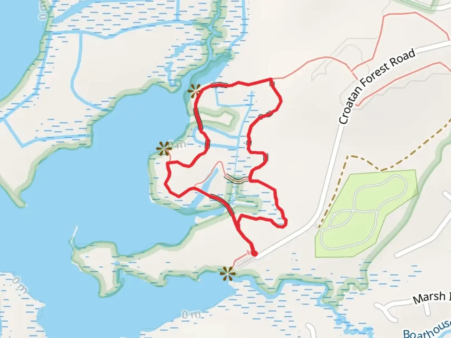 An image depicting the trail Tidelands Trail and its surrounding area.