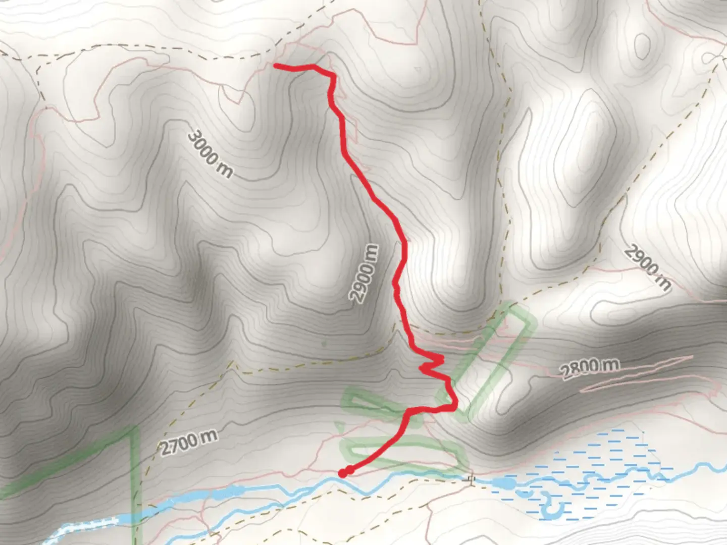An image depicting the trail Sunnyside Plunge Trail and its surrounding area.