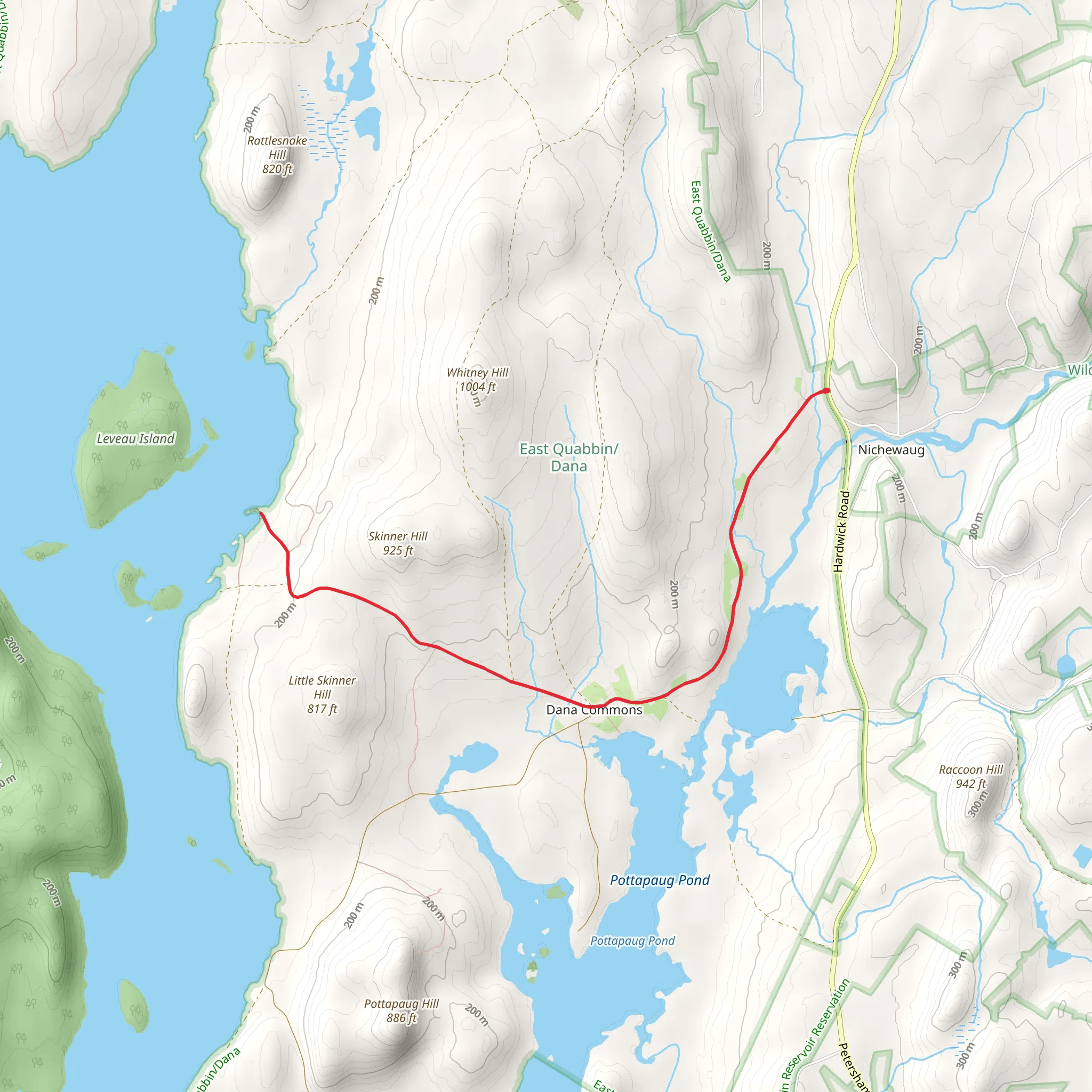 East Branch Fever Brook from Hardwick Road mobile static map