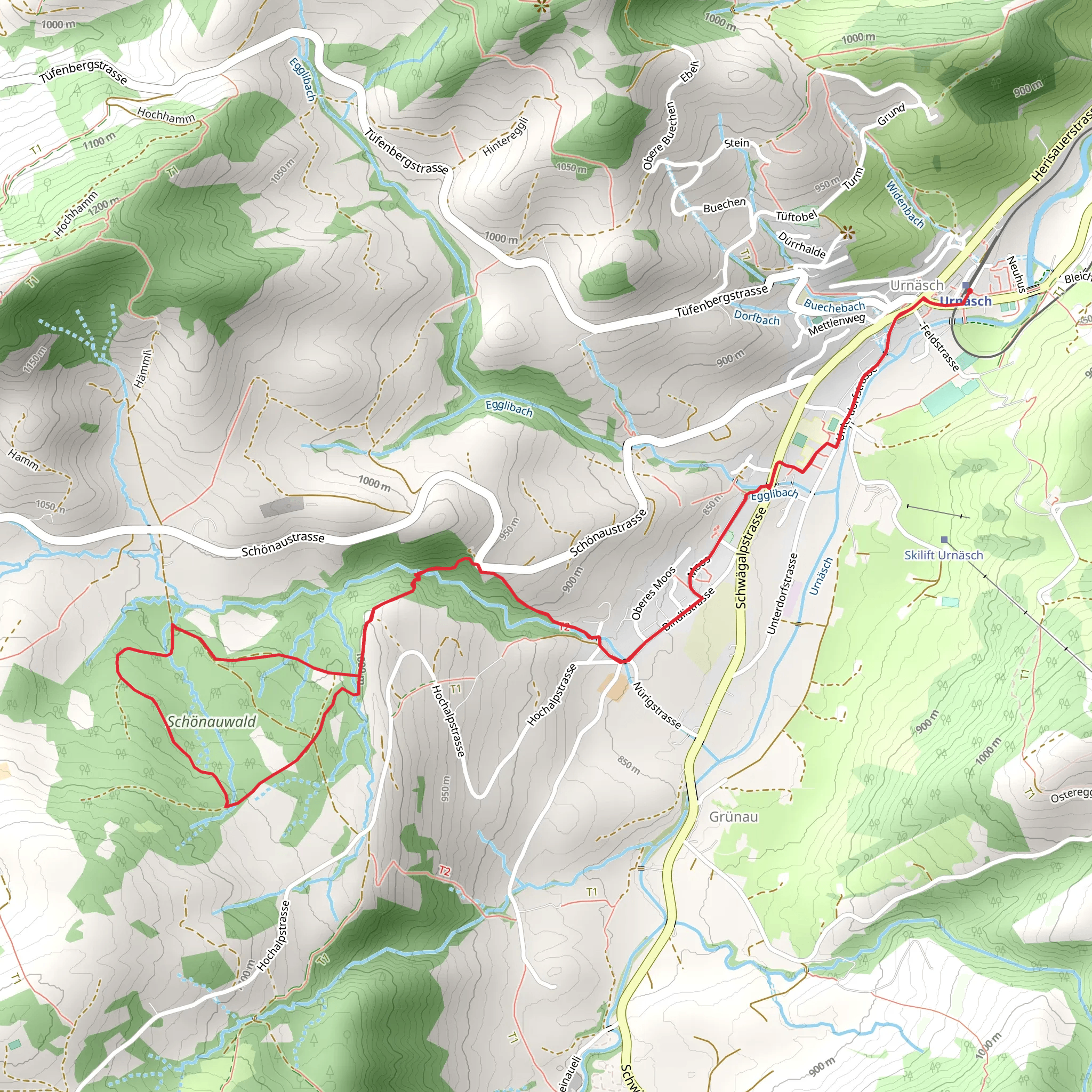Urnäsch Fairy Tale Trail mobile static map