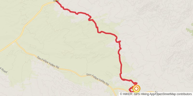 Pacific Crest Trail - California stage 10 Map