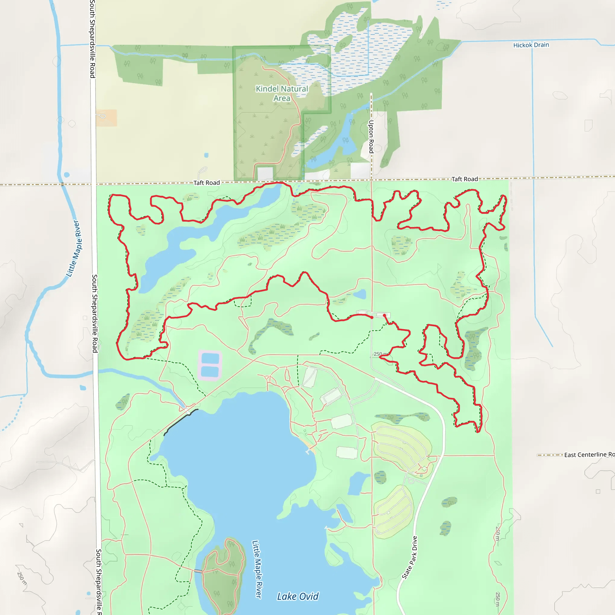 Sleepy Hollow State Park North Loop mobile static map