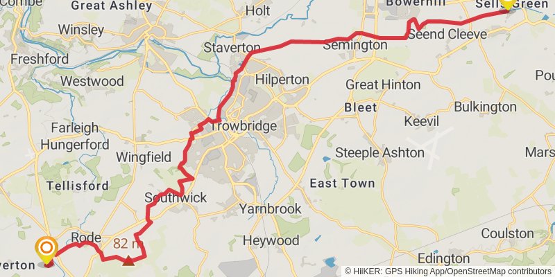 Mary Michael Pilgrims Way stage 27 Map