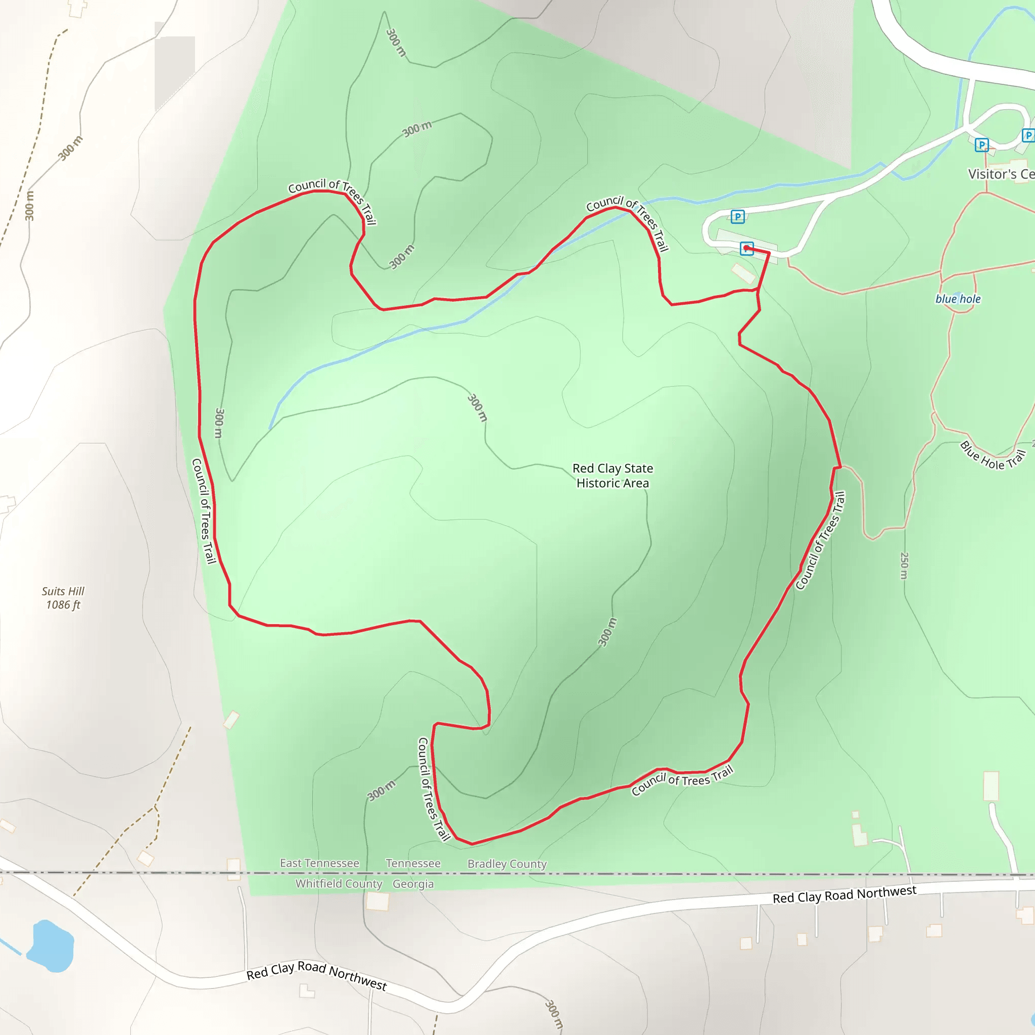 Council of Trees Loop Trail mobile static map