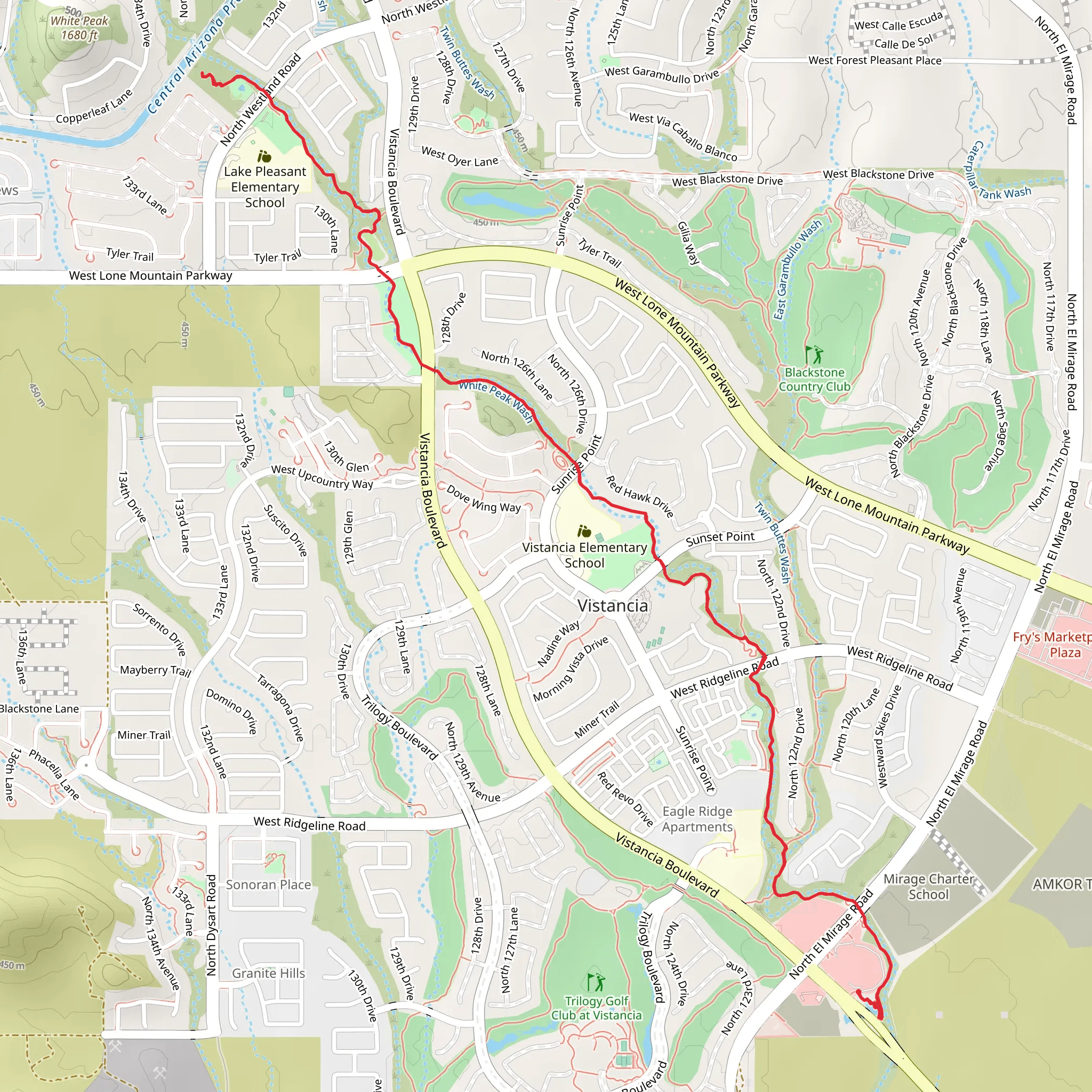 Discovery Trail mobile static map