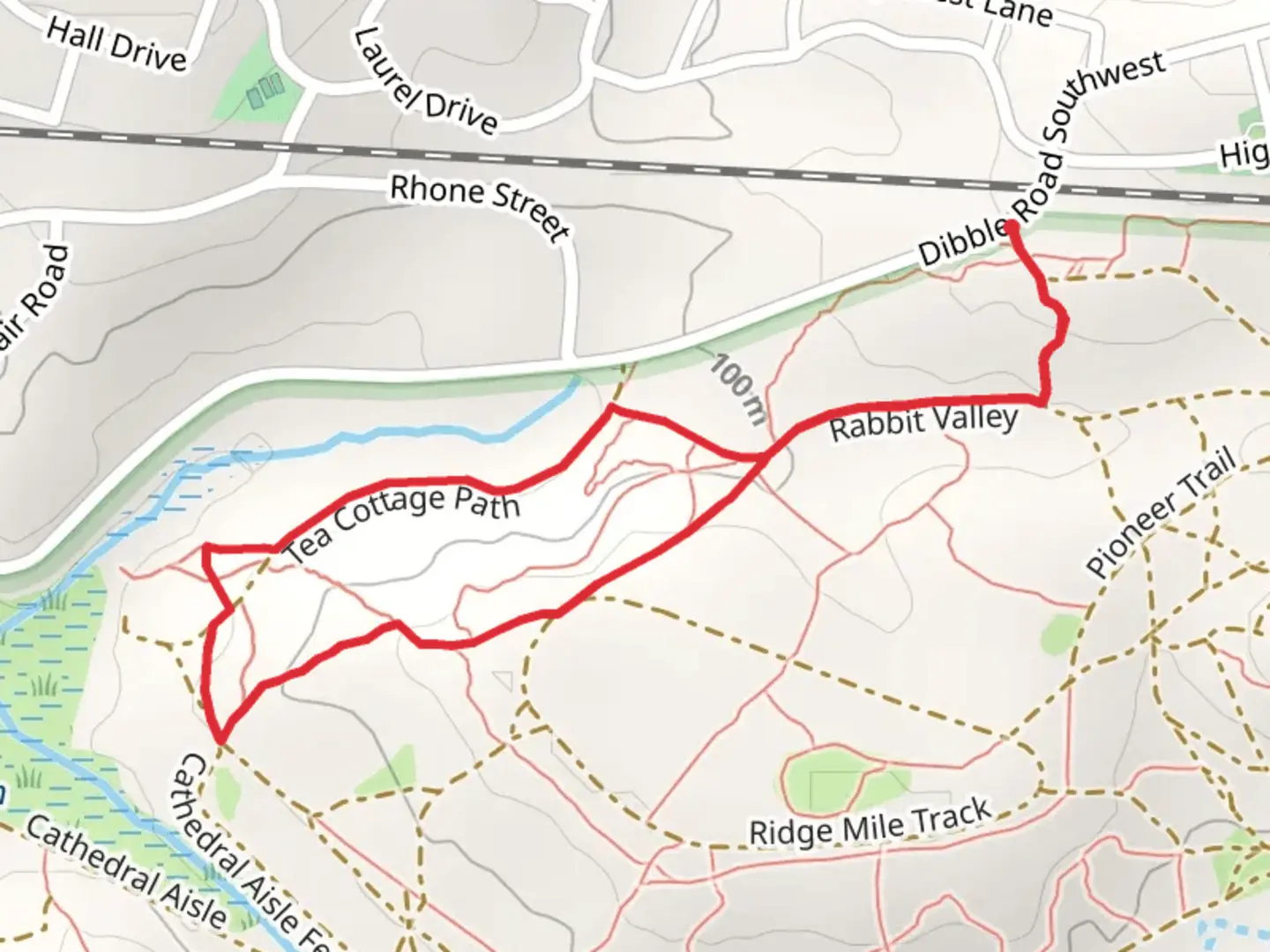 An image depicting the trail Chalk Cliffs and Tea Cottage Path Loop and its surrounding area.