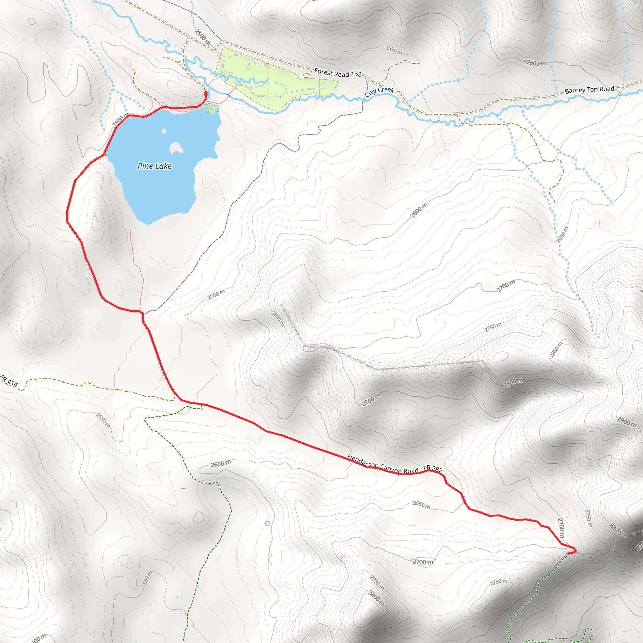 Pine Lake South Walk mobile static map