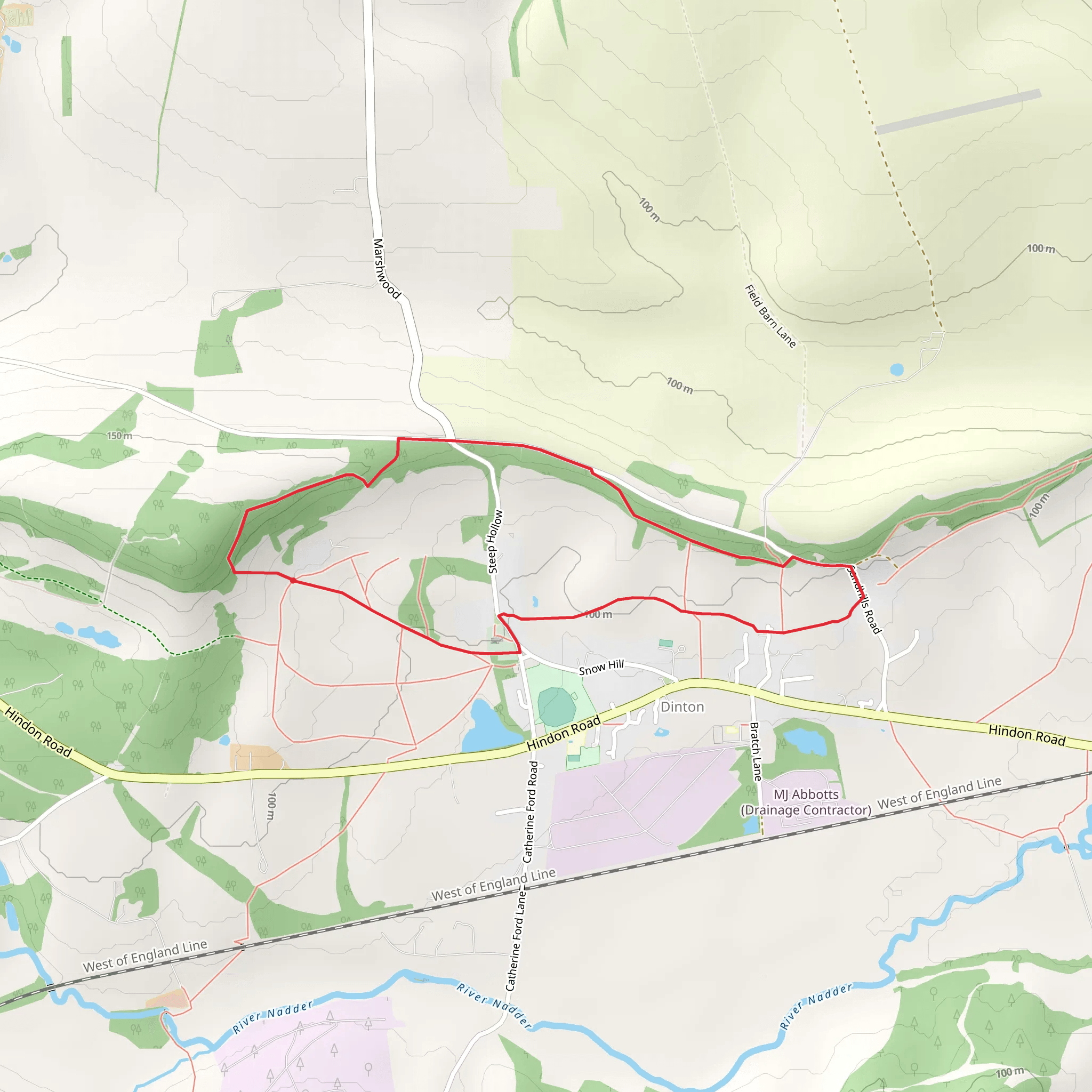 Dinton Loop mobile static map
