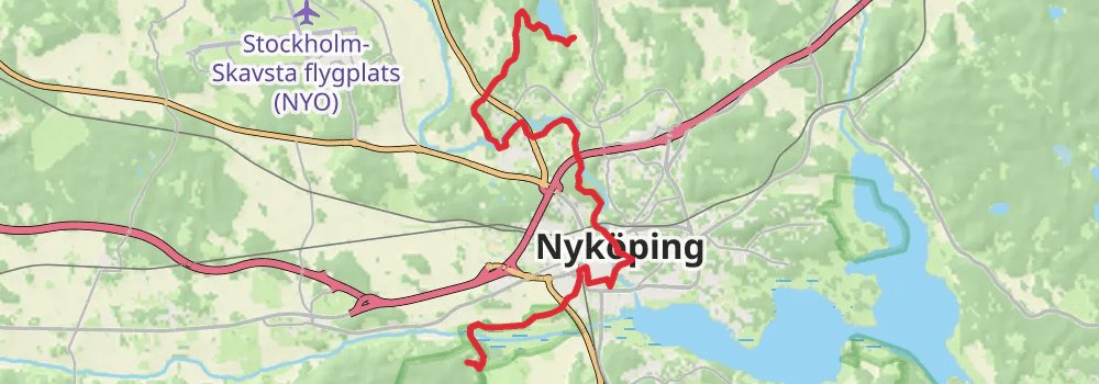 Sörmlandsleden Trail stage 23 Map